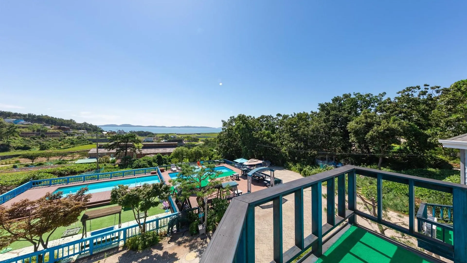 강화 콘체르트펜션 애견 전용풀 운영 인천